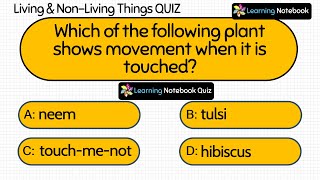 Living and NonLiving Things Quiz  Living and nonliving things quiz [upl. by Saihttam]