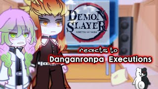 Hashiras react to Danganronpa Executions  2   v1 executions read descc [upl. by Yrocej]