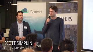 iContract Seedrs Crowdfunding Campaign launch event [upl. by Ahsit175]