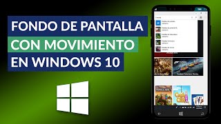 Cómo Poner Fondo de Pantalla con Movimiento en Windows 10  Fondos Animados para PC [upl. by Enisamoht]