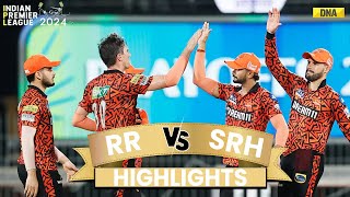 SRH Vs RR Highlights Sunrisers Hyderabad Set For IPL Final vs KKR Beat Rajasthan Royals By 36 Runs [upl. by Karyl]