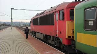 MAV class M41 418 301 calling at Zalesentiván on train S8902 the 0908 from Szombathely to Pécs [upl. by Adnohsed793]