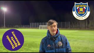 4K  Dev Sqd Gaffer Luke Dickson Post Game Interview  Ardeer Thistle 013 thirteen MDS [upl. by Hamner]