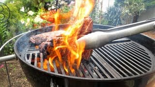 How To Grill a TBone Steak without losing those lovely juices  BBQ Recipe  Pitmaster X [upl. by Morville]