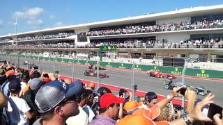 F1 Austin Grand Prix race start 2013 V8 sound [upl. by Bowden47]