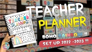 How to make a Teacher Planner Set Up 20222023  DIY Planner For School [upl. by Aizirk]