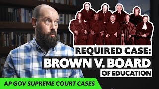 Brown v Board of Education EXPLAINED AP Gov Review Required Supreme Court Cases [upl. by Yruj]