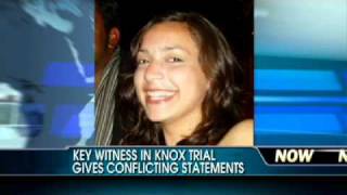 Key Witness in Amanda Knox Trial Gives Conflicting Statements [upl. by Abijah]