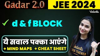 d amp f Block Class 12 JEE PYQs JEE 2024 Class 12 Chemistry New Syllabus  Shilpi mamVedantuMath [upl. by Ciardap]