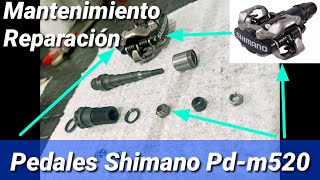 Mantenimiento pedales PD M520 SHIMANO mtb [upl. by Atikan]