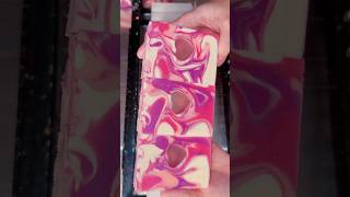 Cutting Soap with CLEAR Embeds soapcutting soapcut handmadesoap soapmaker soaping soap soaps [upl. by Kamilah]