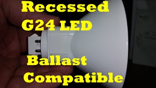 Vertical G24 LED Conversion WITHOUT Ballast Bypass PL Retrofit CFL 13 18 26 32 42 Watt Plug Play [upl. by Aretak]