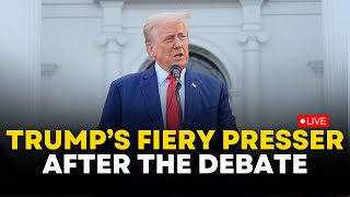 Donald Trump LIVE Trumps Press Conference Live  Kamala Harris vs Trump Debate  Los Angeles [upl. by Drannel958]