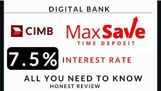 CIMB Time Deposit 75 I Honest review [upl. by Morocco205]