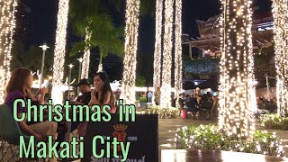 Streets in Makati during Christmas time Greenbelt Park Pasko Sa Manila [upl. by The913]