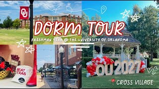 📦 DORM TOUR  the university of oklahoma  cross village [upl. by Anairuy]