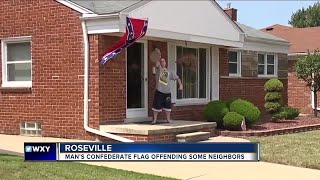 Macomb Co man flying confederate flag says black people arent welcome [upl. by Leisha]