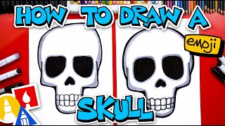 How To Draw A Skull Emoji [upl. by Barnet]