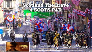 4 SCOTS Pipes amp Drums  Scotland The Brave with a twist [upl. by Eninaj]