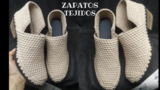 Zapatos tejidos a crochet tutorial paso a paso [upl. by Nava201]