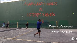 CLAVILLAZO Y BRUJO VS COPETES Y RAMON TERCER PARTIDO FRONTON MOCTEZUMA [upl. by Amadeo]