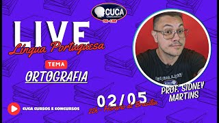 LIVE DA LÍNGUA PORTUGUESA  PROF SIDNEY MARTINS  ORTOGRAFIA [upl. by Richelle]