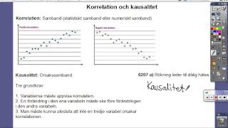 8 Korrelation och kausalitet [upl. by Kafka603]