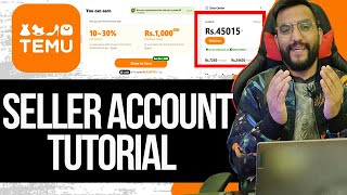 How Create Temu Seller Account  Temu App In Pakistan  Temu [upl. by Eleon289]