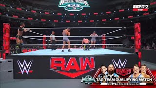 Ciampa amp Gargano Vs Creed Brothers Oportunidad Títulos en Parejas Parte 3  Raw 18032024 Español [upl. by Anitsirc687]