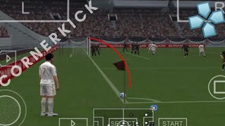 How to score from CORNER KICKS PPSSPP [upl. by Vezza]