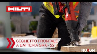 Seghetto frontale a batteria Hilti Nuron SR 622  Funzioni e vantaggi [upl. by Attenhoj730]