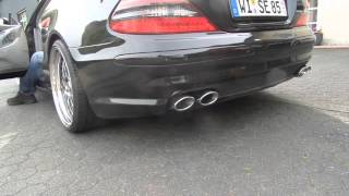 Mercedes Benz SL 500 Sound Exhaust [upl. by Wobniar233]