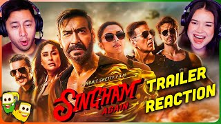 SINGHAM AGAIN Trailer Reaction  A Rohit Shetty Cop Universe [upl. by Ludly]