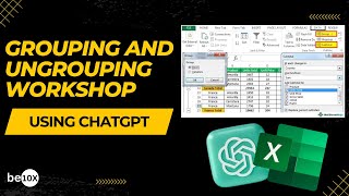 How to Group and Ungroup Worksheets in Excel ChatGPT Excel Guide  Be10x [upl. by Yelsnia]