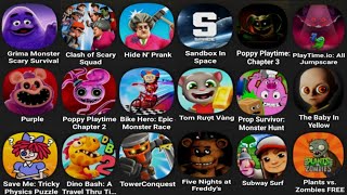 Grimace Monster Scary Survival Subway Surf Poppy Playtime Io Tom Friends Minion Rush [upl. by Aneram]