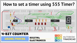 0 to 9 Self Counter with 7 Segment Display  555 timer ic amp 4026 ic by Inventive Technical Support [upl. by Otrebilif]