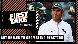 First Take discusses former Baylor coach Art Briles being hired as Grambling States new OC [upl. by Kielty624]