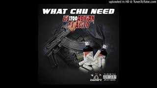 Lil1700adrian  Whatchu Need Ft Acito Official Audio Prod By lil0ondabeat [upl. by Akineg119]