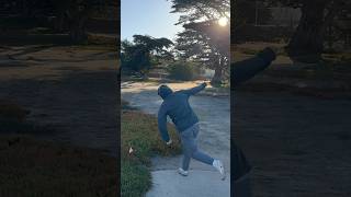 Big Skip Disc In Real Life golf golf fun skipping skip irl battle [upl. by Yllaw]