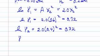 VLEMargules Equation for NonIdeal Liquids Review [upl. by Nanci798]