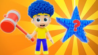 Colorful Pinatas with Surprise Toys  D Billions Kids Songs [upl. by Jeannette]