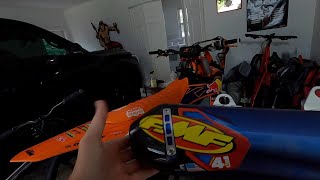 2023 KTM 450 SXF Factory Edition  Full FMF Exhaust Unboxing Install Sound [upl. by Nahtal]