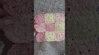 CROCHET How To Join Granny Squares Easy amp Seamless crochet grannysquare sewing shorts short [upl. by Oberstone]