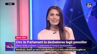 Studio politic Legea pensiilor intră la vot final Cîțu Legea aruncă România în brațele FMI [upl. by Airdnala359]