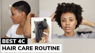 The BEST Natural Hair Care Routine for 4C Hair You Will Ever Watch EXTREME HYDRATION AND GROWTH 🔥😱 [upl. by Naitsirc]