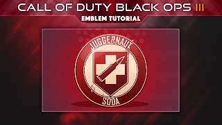 Emblem1 Black Ops 3  Juggernog PerkaCola Emblem Tutorial by Sherbertmelon [upl. by Leff799]