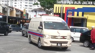 Malaysia Ambulance Respond  Ambulans Malaysia KKM [upl. by Ellives953]