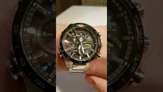 Tachymeter function on Casio EQB501 [upl. by Bertila]