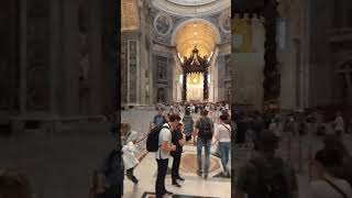 St Peters basilica in Vatican vatican stpetersbasilica [upl. by Alanson]