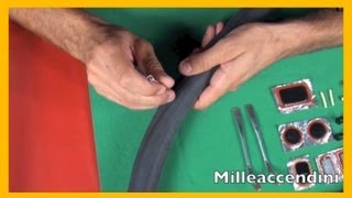 Come riparare una camera daria How to patch a bicycle inner tube [upl. by Annekcm]